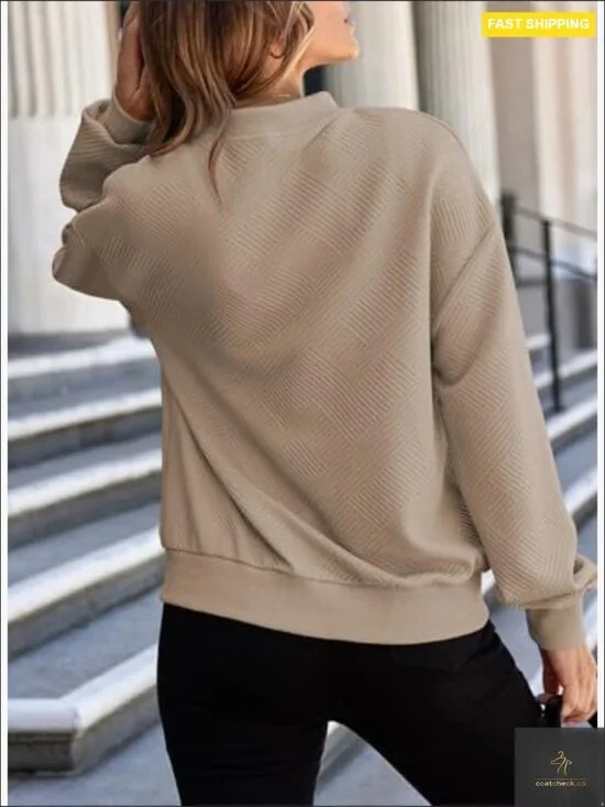 Lightweight Bomber Jacket Modern Quilted Stand Collar Casual Zip Up Fall - Picture 6 of 7